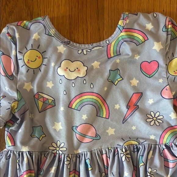 Kids Casual Dresses Set - Pink, Blue, and Multicolor - Picture 3 of 7